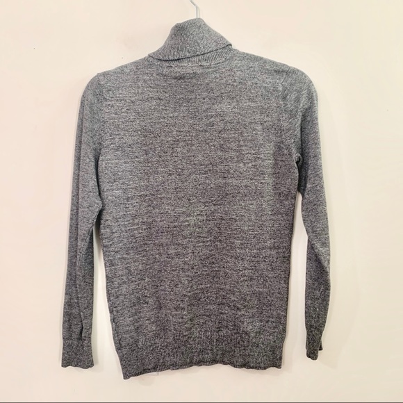 CALVIN KLEIN Long Sleeve Gray Turtleneck Sweater - Picture 6 of 7